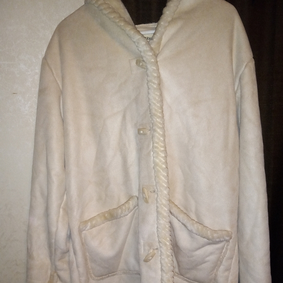 St.John'S Bay Cream Coat - Picture 1 of 4